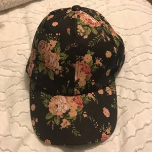 Floral dad cap